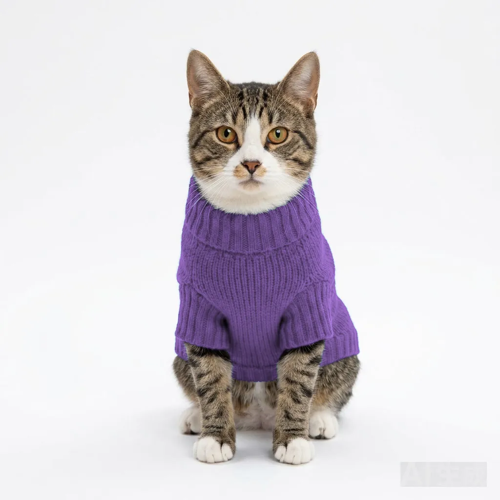 Lavender Cat Post-Surgery Recovery Suit worn by a dog — fit reference