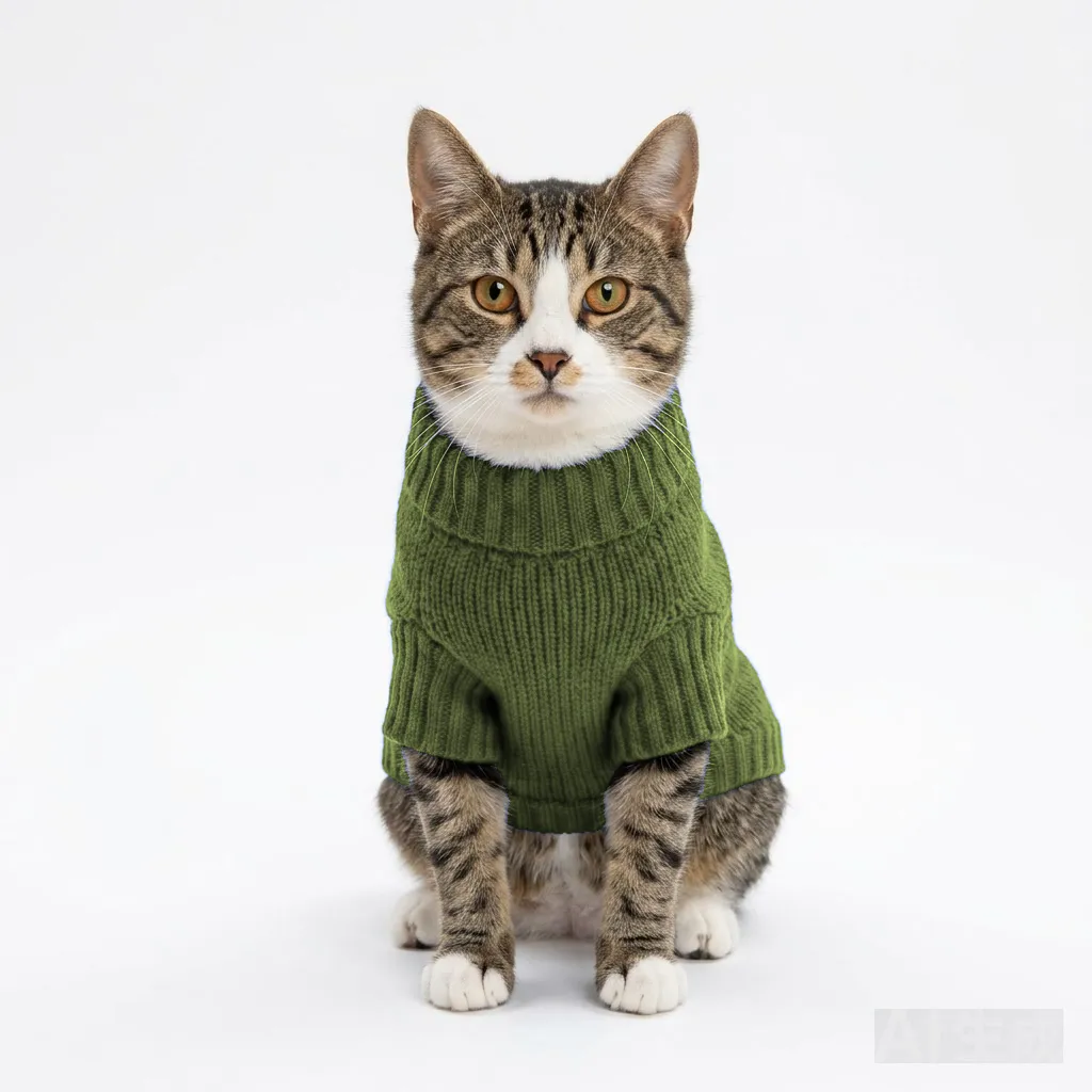 Olive Cat Post-Surgery Recovery Suit worn by a dog — fit reference