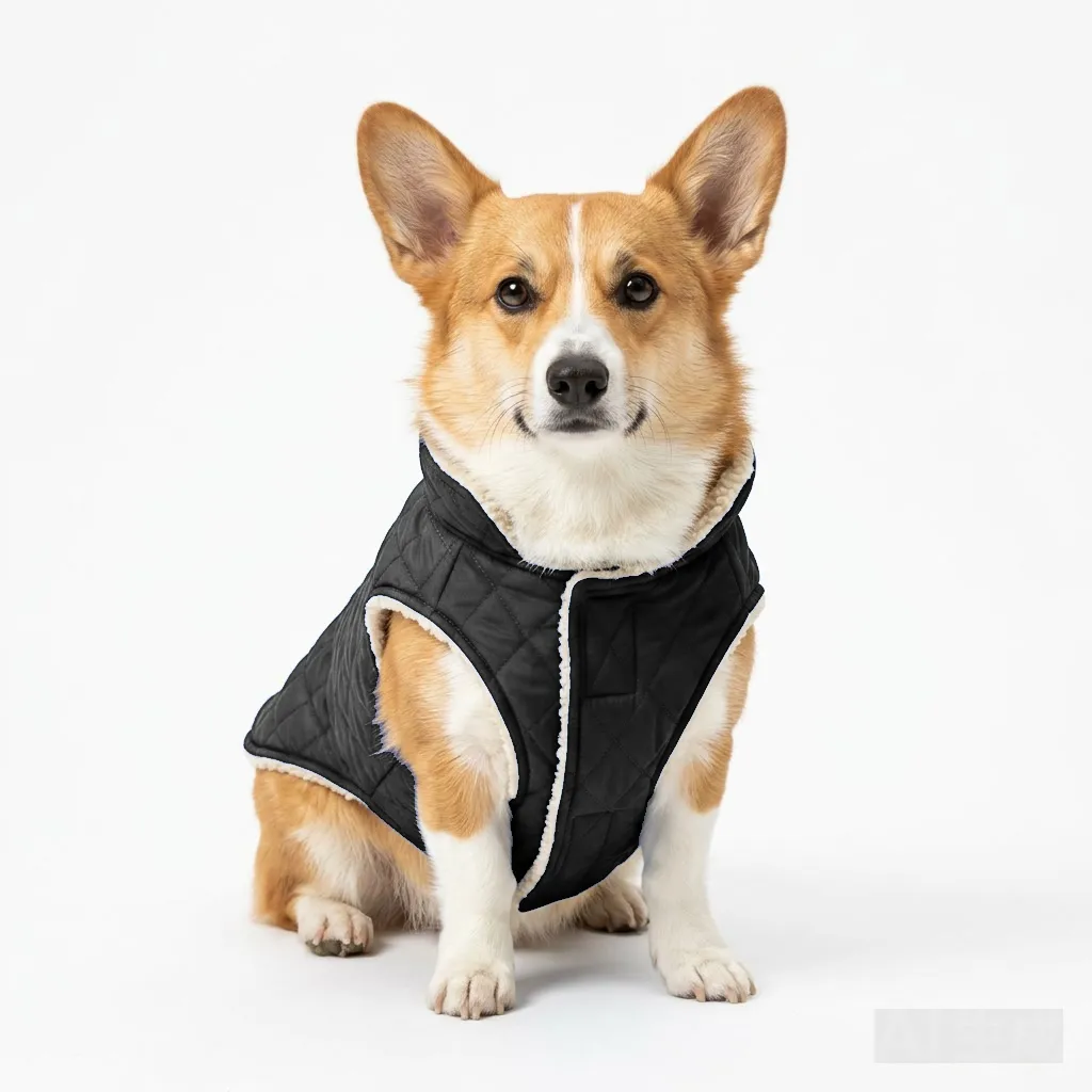 Black Dog Mesh Cooling Vest worn by a dog — fit reference