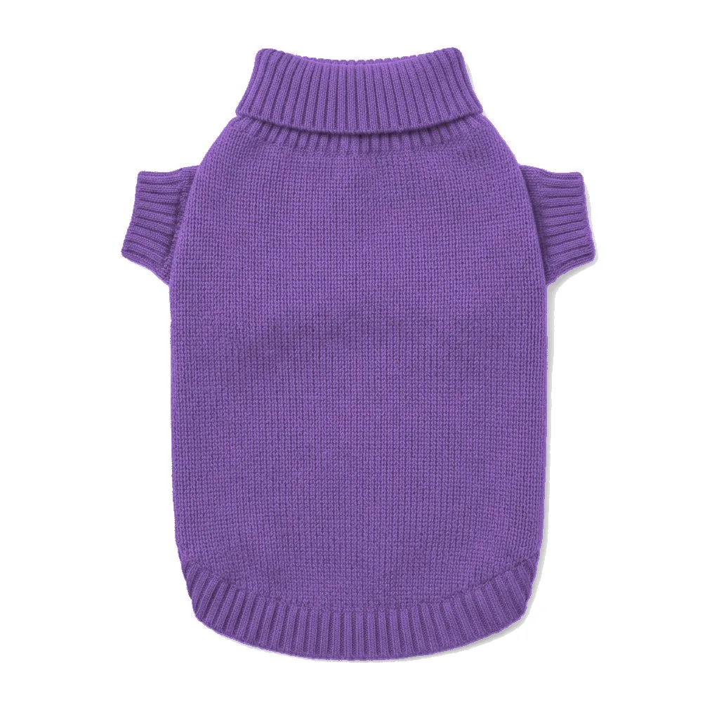 Lavender Cat Knit Sweater flat lay — wholesale pet apparel, design render