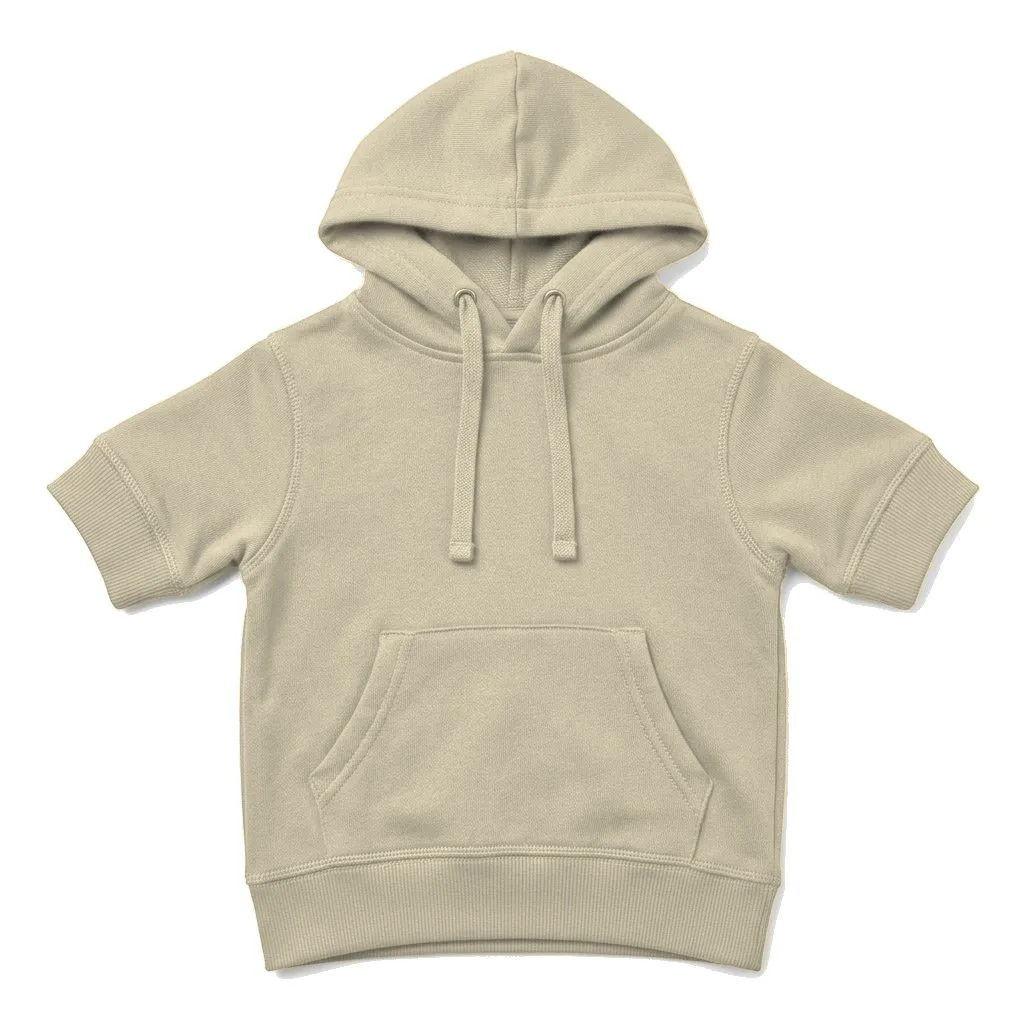 Cream Dog Cotton Hoodie flat lay — wholesale pet apparel, design render