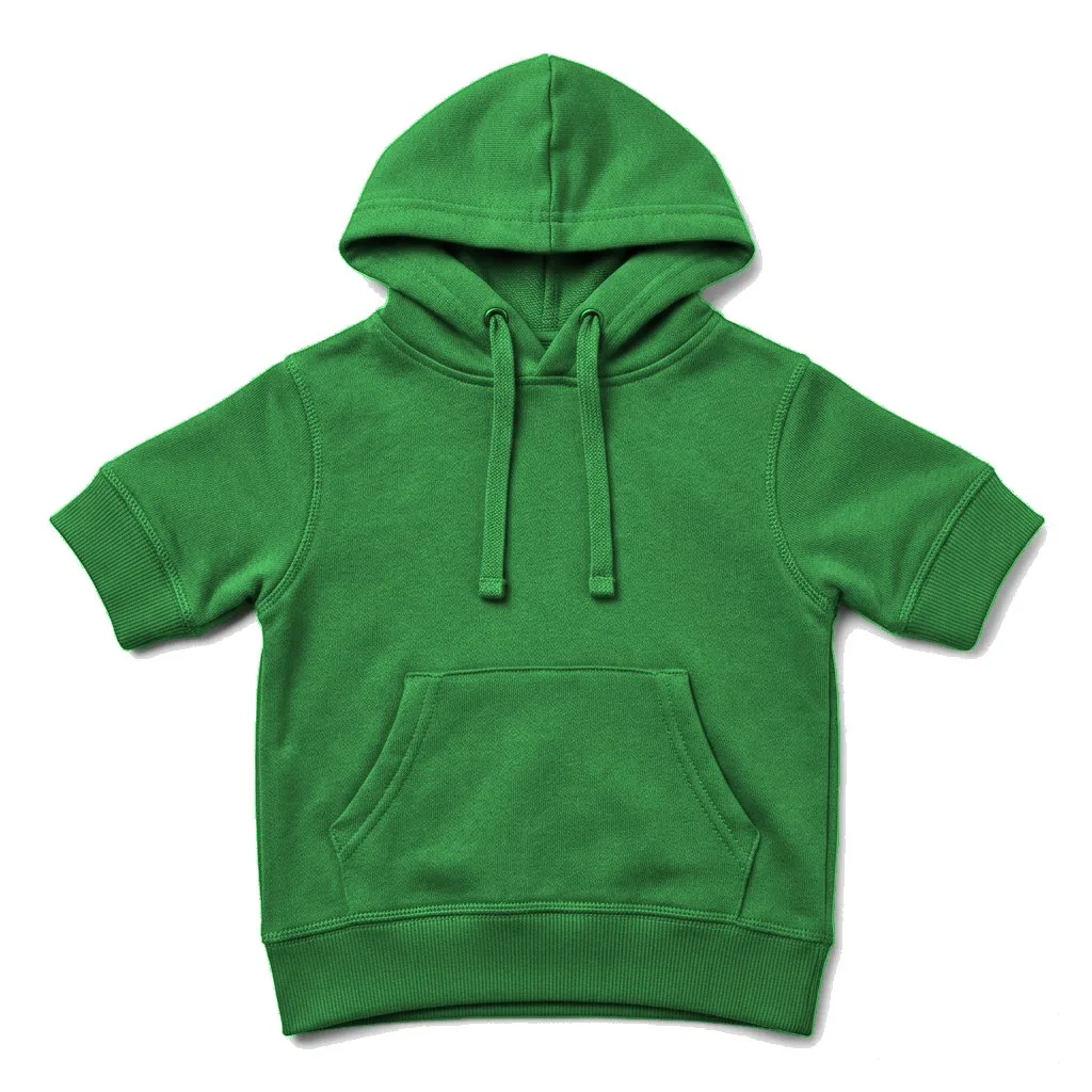Forest Green Dog Cotton Hoodie flat lay — wholesale pet apparel, design render