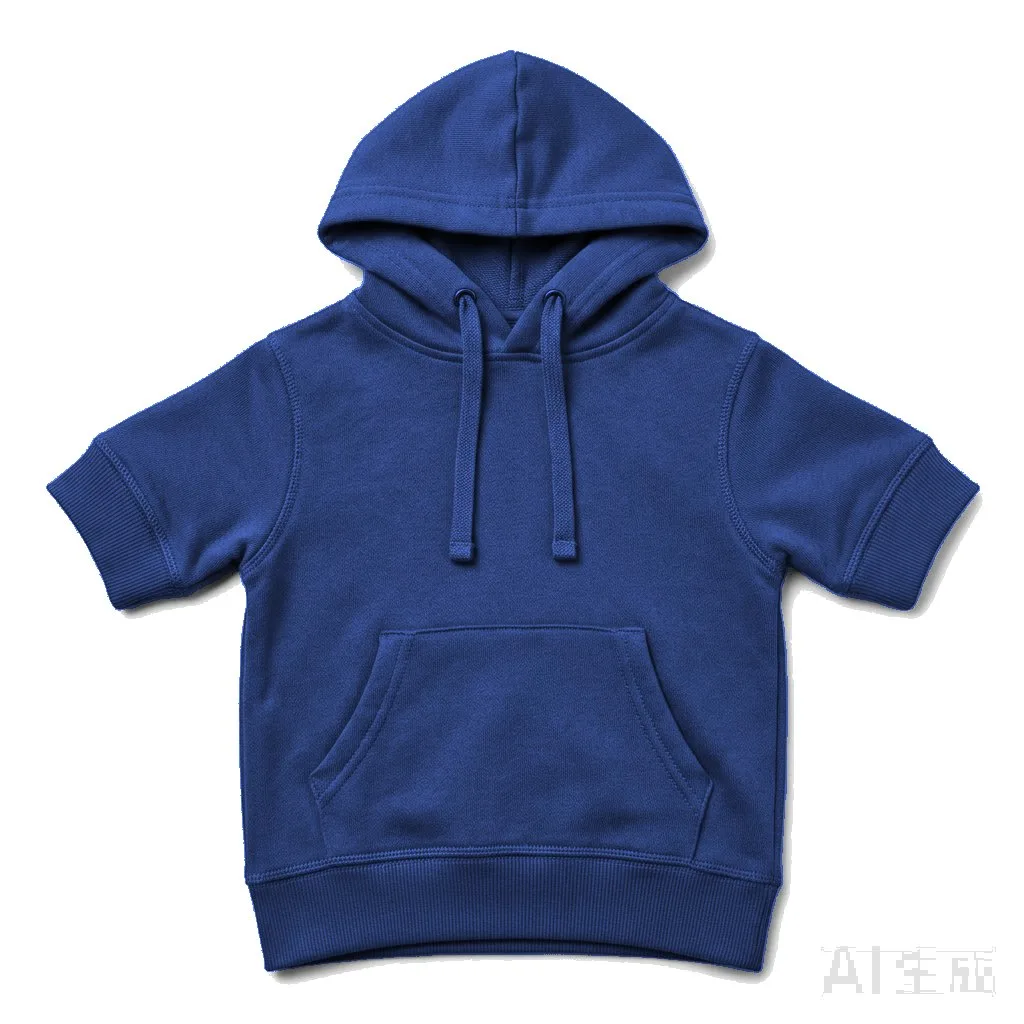 Navy Dog Cotton Hoodie flat lay — wholesale pet apparel, design render