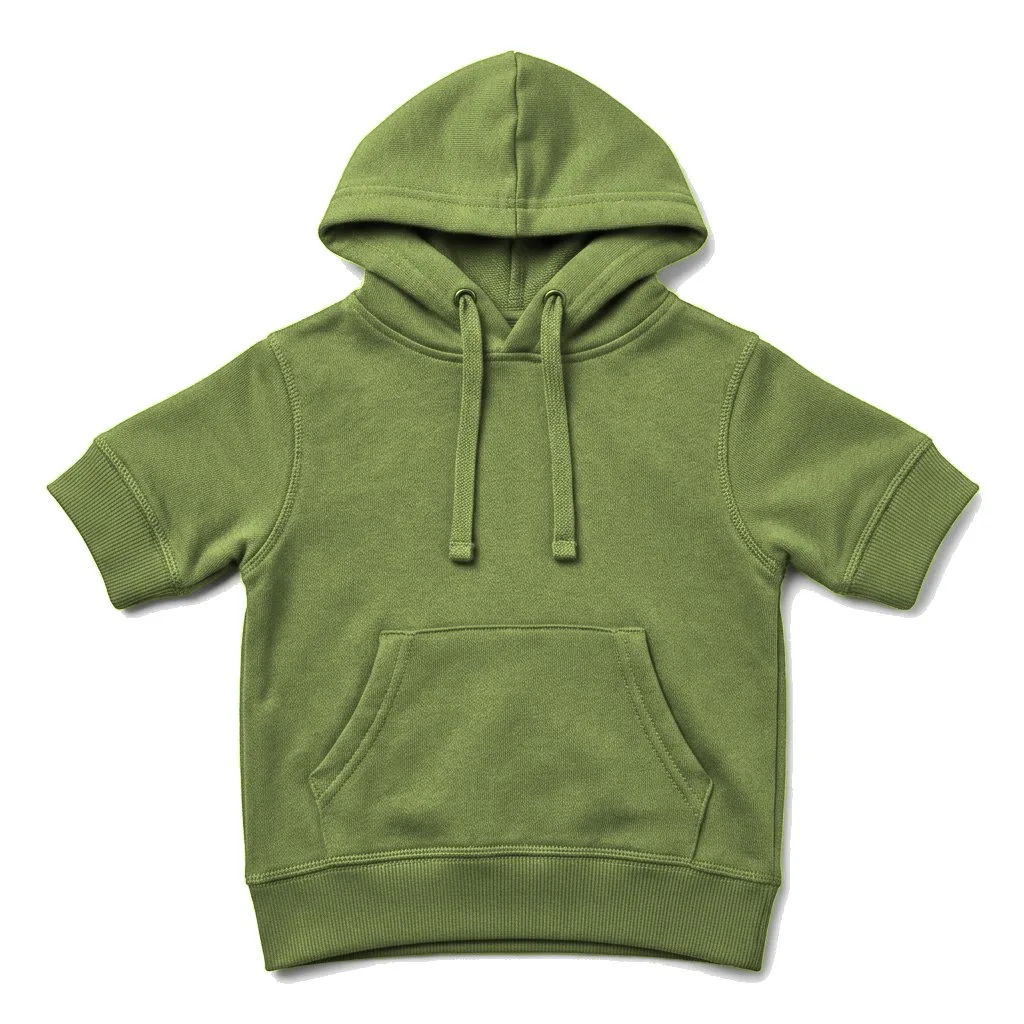 Olive Dog Cotton Hoodie flat lay — wholesale pet apparel, design render