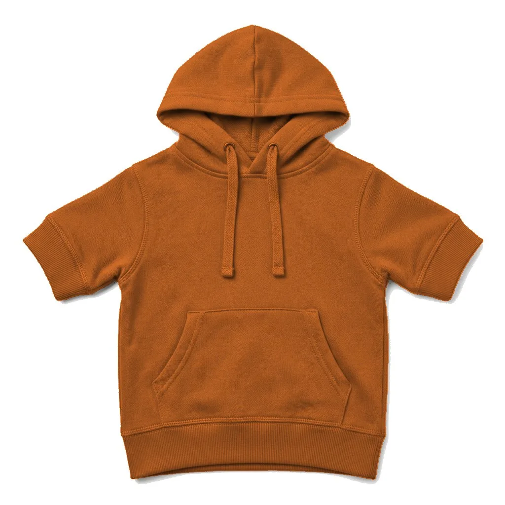 Orange Dog Cotton Hoodie flat lay — wholesale pet apparel, design render