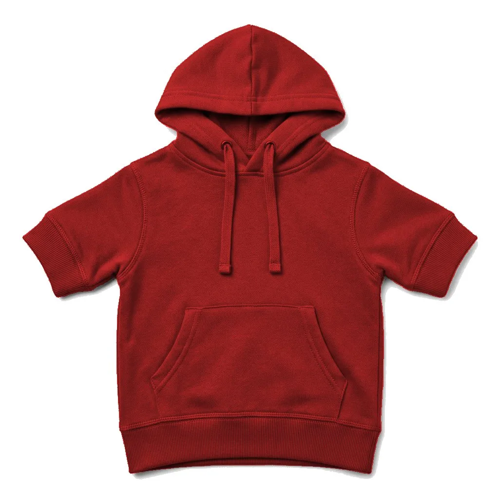 Red Dog Cotton Hoodie flat lay — wholesale pet apparel, design render