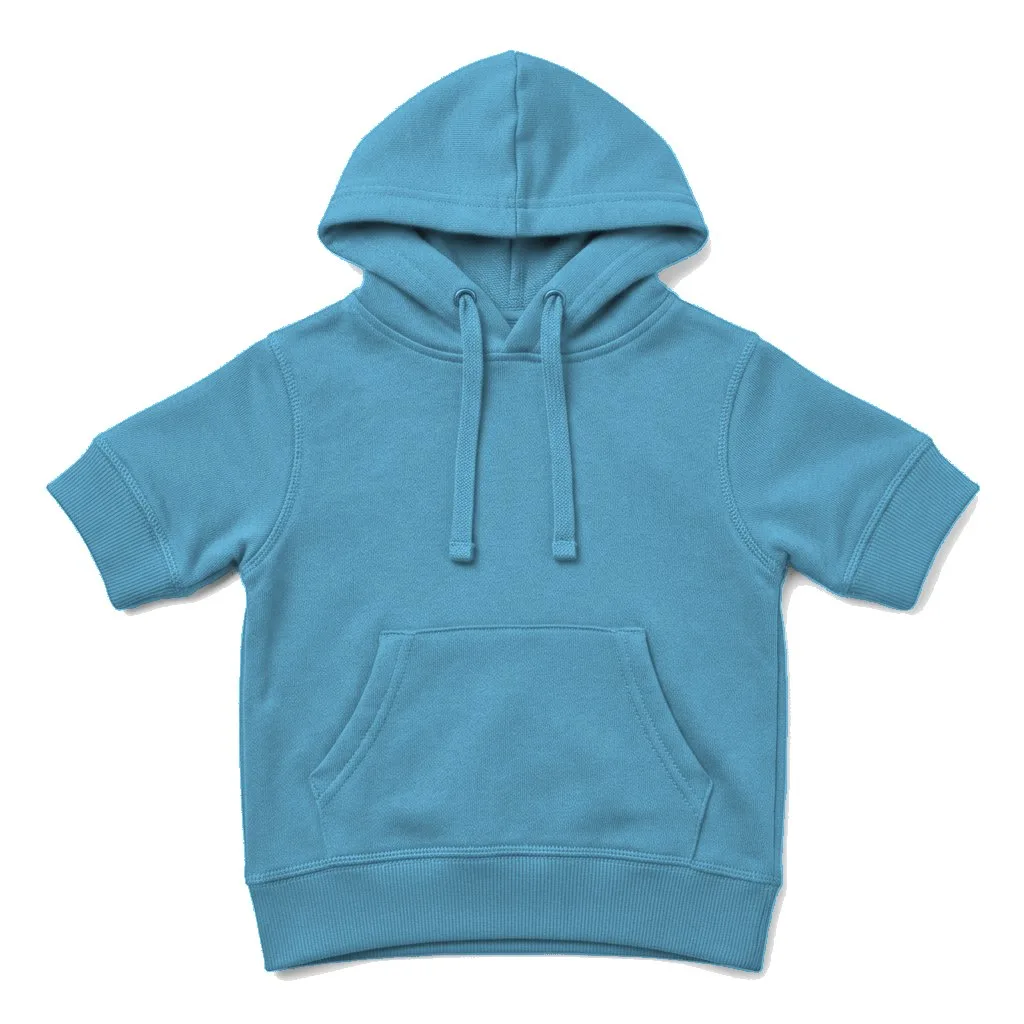Sky Blue Dog Cotton Hoodie flat lay — wholesale pet apparel, design render
