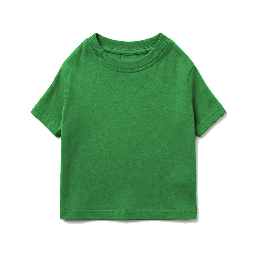 Forest Green Dog Cotton T-Shirt flat lay — wholesale pet apparel, design render