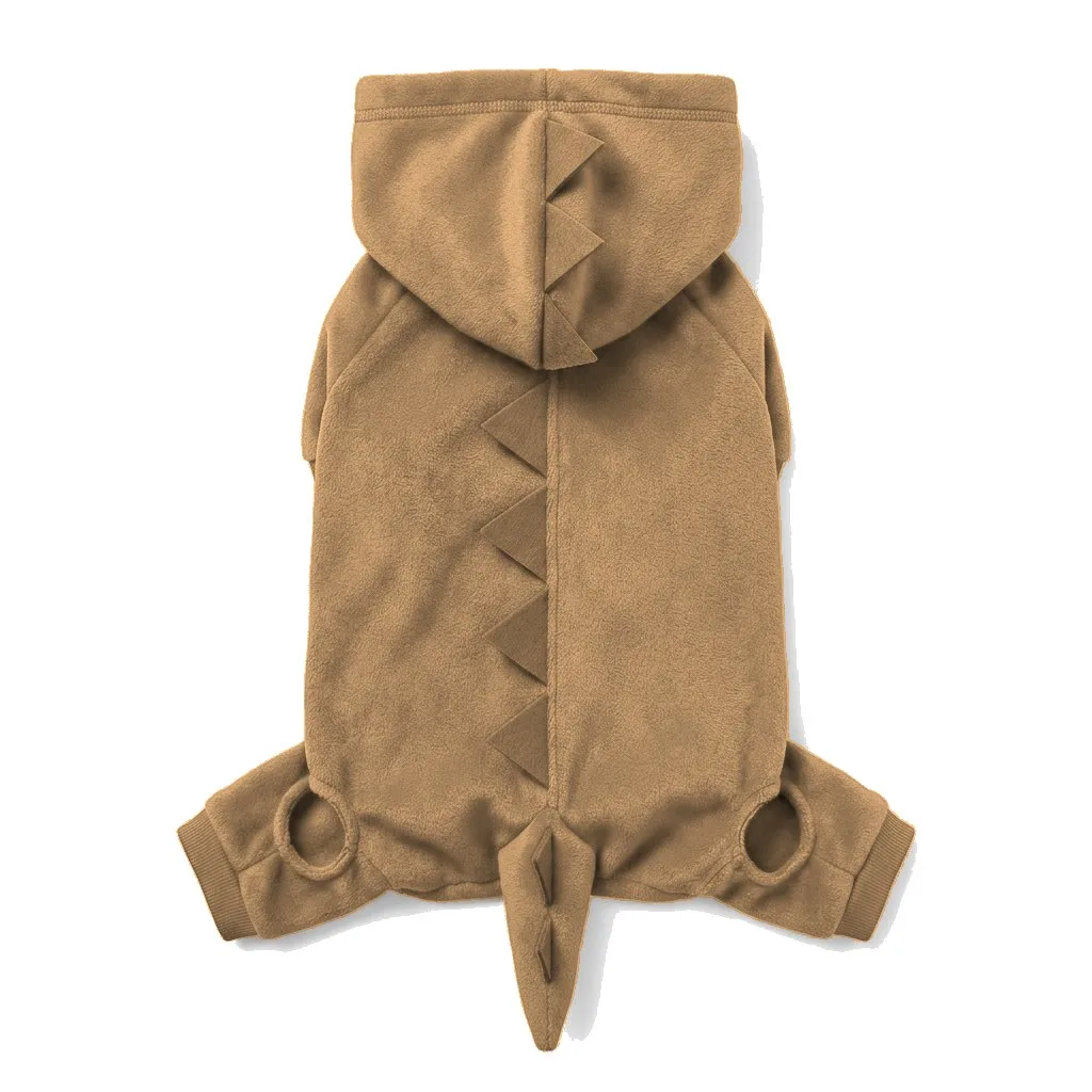 Camel Dog Dinosaur Costume flat lay — wholesale pet apparel, design render