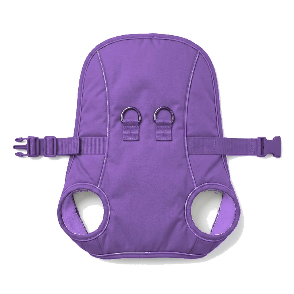 Lavender Dog Step-In Harness Vest flat lay — wholesale pet apparel, design render
