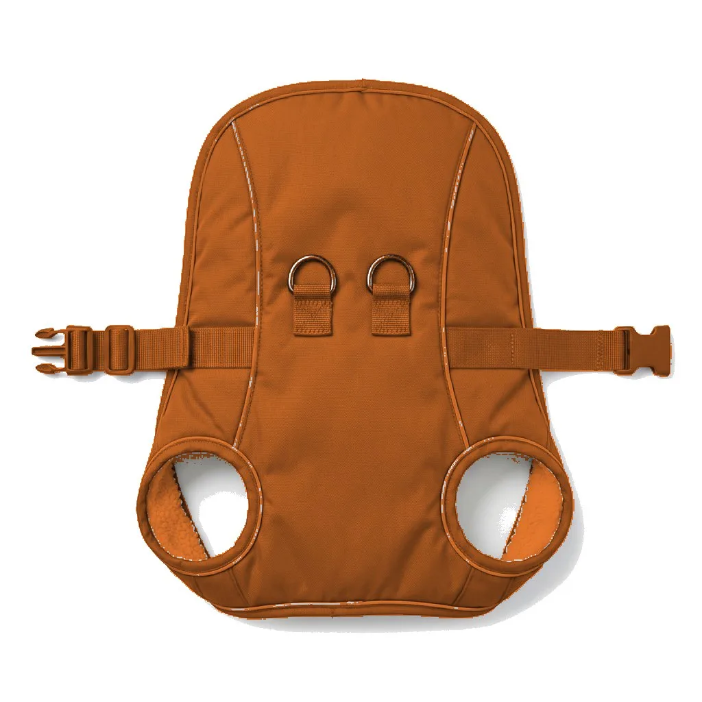 Orange Dog Step-In Harness Vest flat lay — wholesale pet apparel, design render