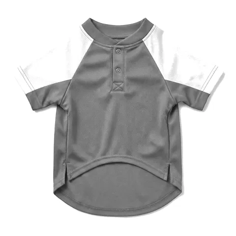 Charcoal Grey Dog Baseball Jersey