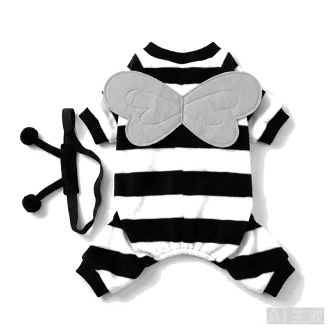 Charcoal Grey Dog Bee Costume