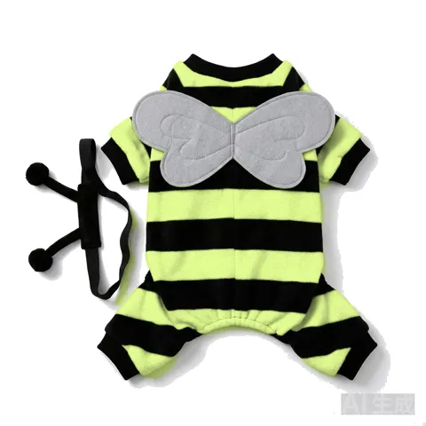 Olive Dog Bee Costume