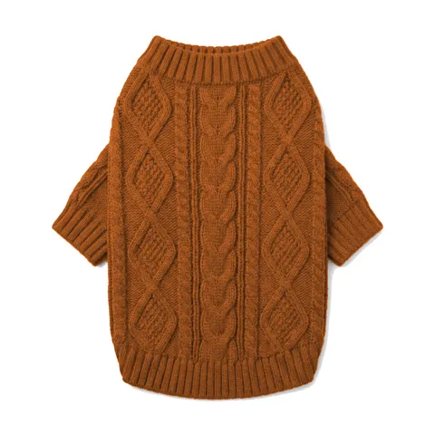 Orange Dog Cable Knit Sweater thumbnail