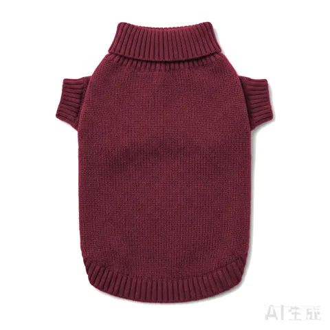 Burgundy Cat Knit Sweater