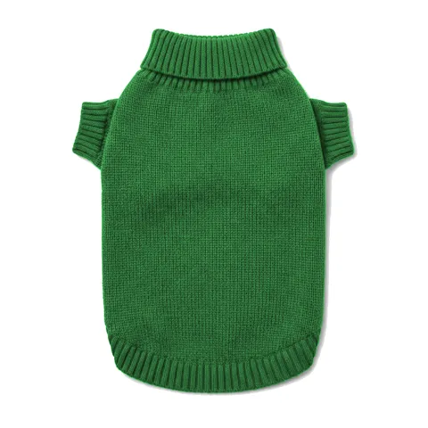 Forest Green Cat Knit Sweater