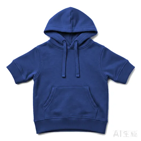 Navy Dog Cotton Hoodie