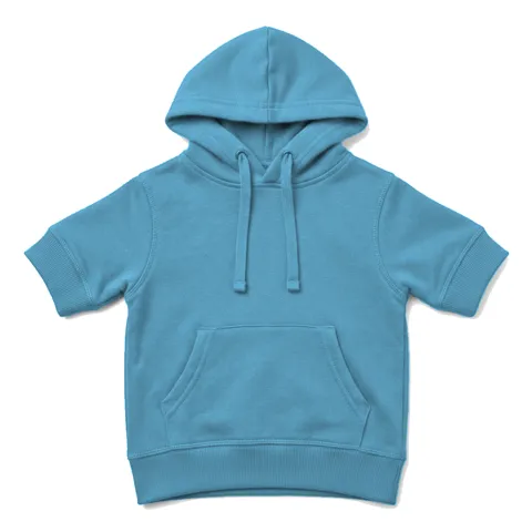 Sky Blue Dog Cotton Hoodie