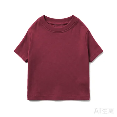 Burgundy Dog Cotton T-Shirt