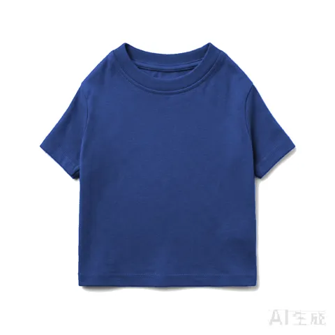 Navy Dog Cotton T-Shirt