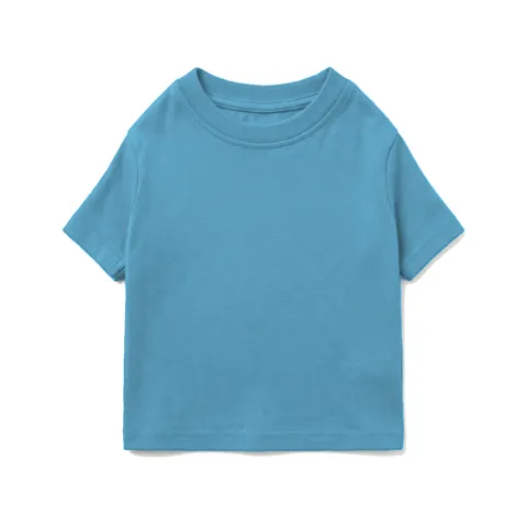 Sky Blue Dog Cotton T-Shirt