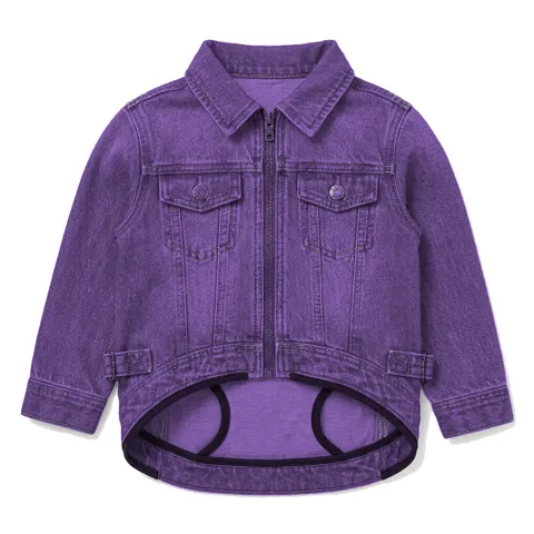 Lavender Dog Denim Trucker Jacket