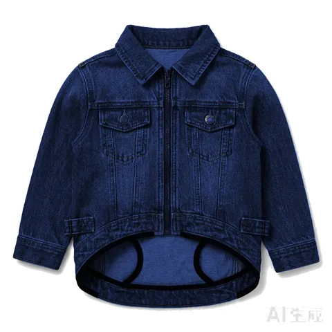 Navy Dog Denim Trucker Jacket