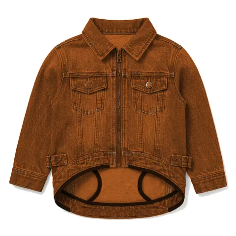 Orange Dog Denim Trucker Jacket