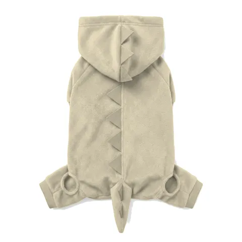 Cream Dog Dinosaur Costume