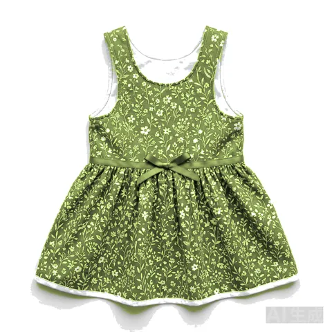 Olive Dog Floral Summer Dress