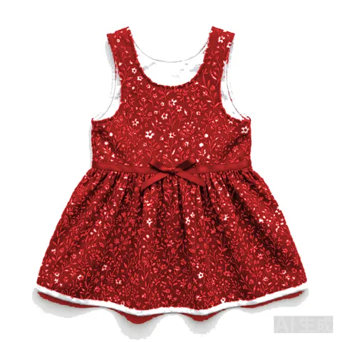Red Dog Floral Summer Dress