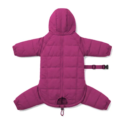 Hot Pink Dog Four-Leg Winter Parka