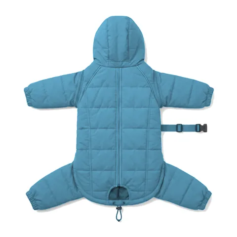 Sky Blue Dog Four-Leg Winter Parka