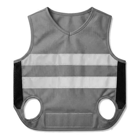 Charcoal Grey Dog High-Vis Reflective Vest