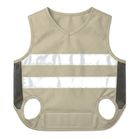Cream Dog High-Vis Reflective Vest