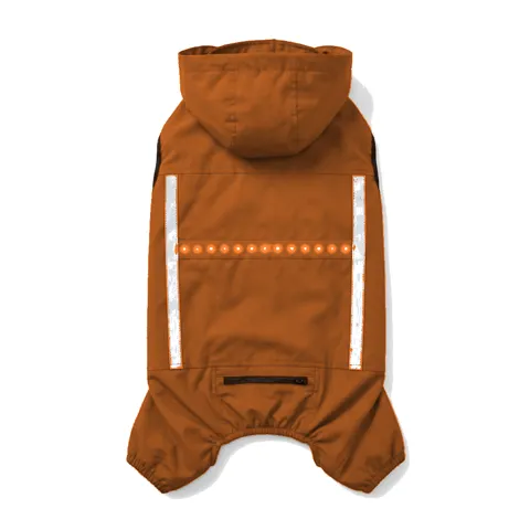 Orange Dog LED Light-Up Rain Jacket