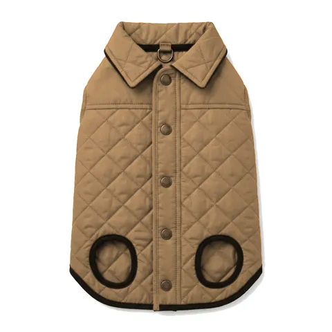 Camel Dog Quilted Barn Coat