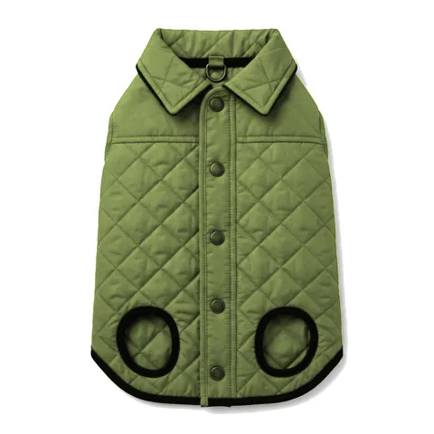 Olive Dog Quilted Barn Coat