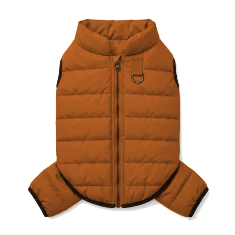 Orange Dog Quilted Puffer Jacket