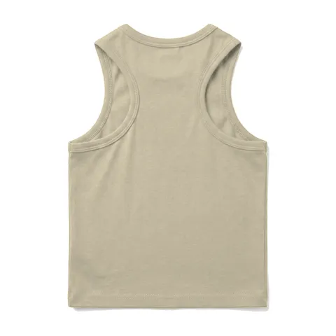 Cream Dog Racerback Tank Top
