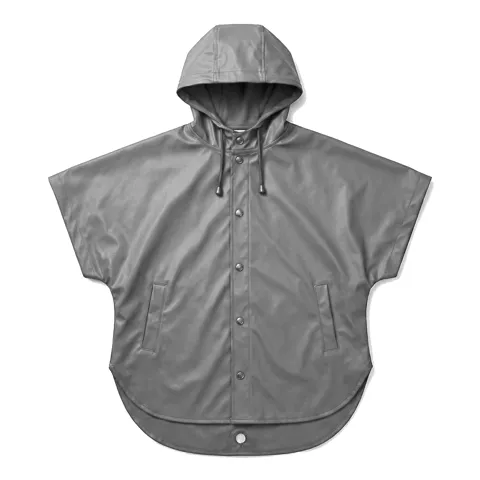 Charcoal Grey Dog Rain Poncho