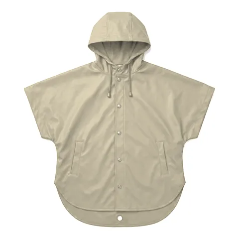 Cream Dog Rain Poncho