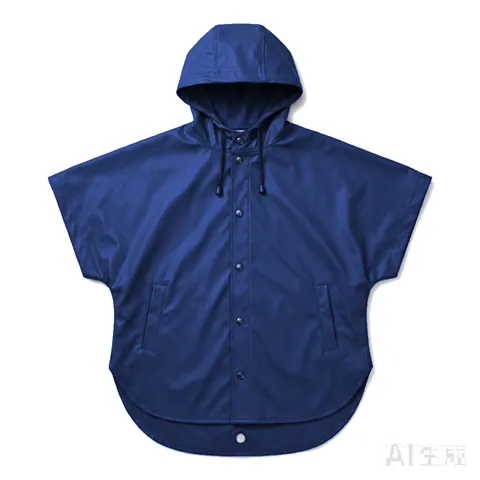 Navy Dog Rain Poncho