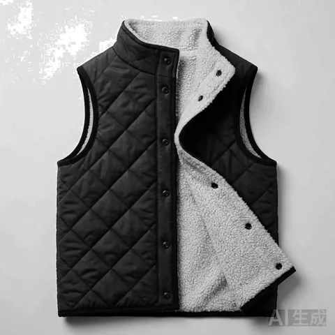 Black Dog Reversible Sherpa Vest wholesale