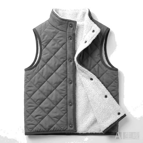 Charcoal Grey Dog Reversible Sherpa Vest