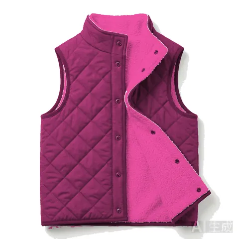 Hot Pink Dog Reversible Sherpa Vest