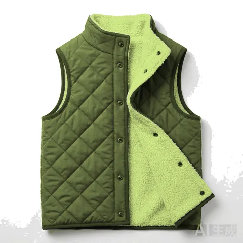 Olive Dog Reversible Sherpa Vest