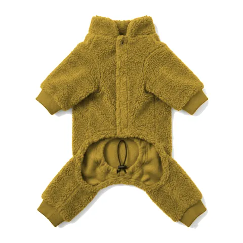 Mustard Dog Teddy Fleece Four-Leg Coat
