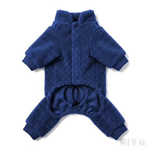 Navy Dog Teddy Fleece Four-Leg Coat